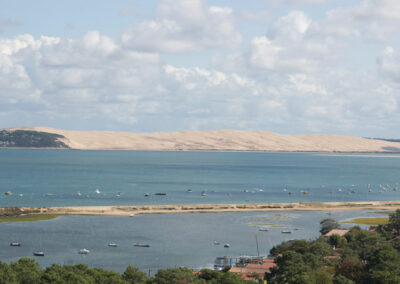 Der Blick vom Leuchtturm auf die Dune du Pilat vom